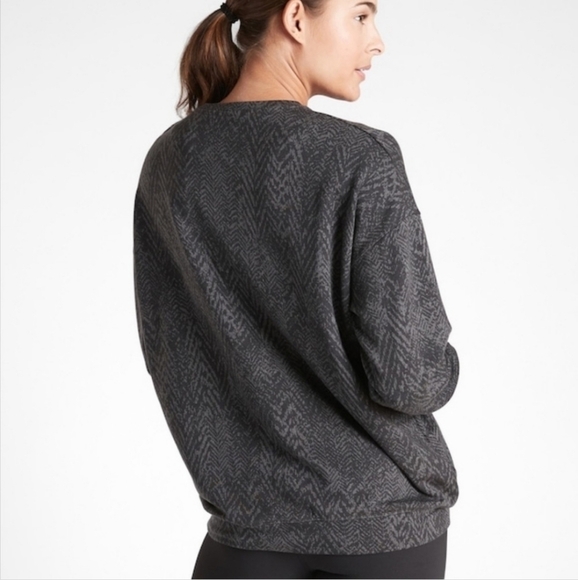 Athleta Studio to Street Sweater Blue Medusa Size M - Picture 2 of 7